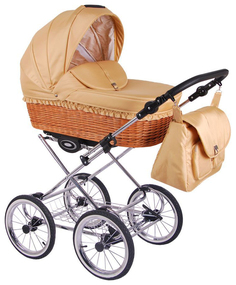 Коляска 2 в 1 Lonex Classic Retro r-24 бежевая