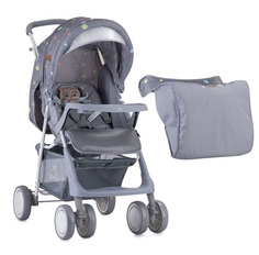 Прогулочная коляска Lorelli Terra с накидкой на ножки, Серый, Grey Cute Kitten 1805