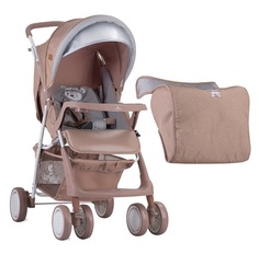 Прогулочная коляска Lorelli Terra с накидкой на ножки, Бежевый, Beige Indian Bear 1826
