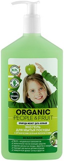 Гель для мытья посуды Organic People с зеленым яблоком и киви 500 мл
