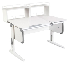 Парта Дэми White Double СУТ 25-01Д2 Белый/Серый