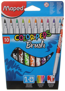 Набор фломастеров-кистей Maped Color Peps Brush 2,8мм 10 цветов