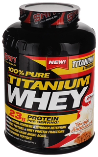 Протеин SAN Titanium Whey 100% Pure 2240 г ванильная ириска