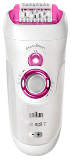 Эпилятор Braun Silk epil SES 7/700 Белый, розовый