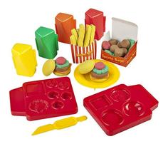 Skwooshi s30021 набор для творчества бургер - масса для лепки и аксессуары