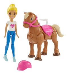 Кукла Barbie FHV63 Барби в движении Пони и кукла
