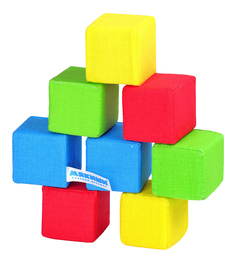 Детские кубики Мякиши 4 цвета
