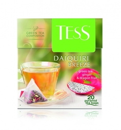 Чай зеленый Tess в пирамидках фруктовый daiquiri breeze 20 пакетиков