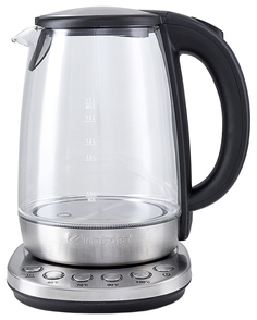 Чайник электрический Kitfort КТ-618 Silver/Black