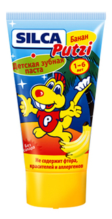 Зубная паста Силка Putzi банан детская 50 мл, Silca