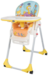 Стульчик для кормления Chicco Polly 2-in-1 Easy Birdland (4 колеса)