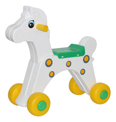 Каталка детская Wader Лошадка white/green