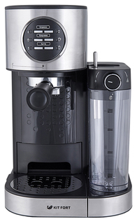 Рожковая кофеварка Kitfort КТ-703 Silver/Black