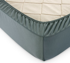 Простыня трикотажная на резинке (хаки) 200х200х20 Текс Дизайн