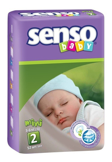 Подгузники Senso Baby Mini (3-6 кг), 52 шт.