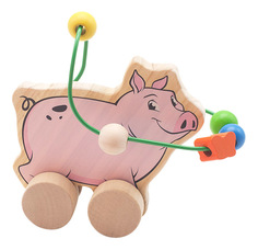 Каталка детская Мир Деревянных Игрушек Свинья