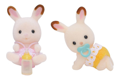 Игровой набор Sylvanian Families Шоколадные Кролики-двойняшки