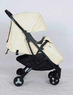 Прогулочная коляска TOMMY TRAVEL Экокожа beige\бежевый
