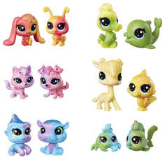 Игровой набор Littlest Pet Shop Hasbro Радужная колллекция 2 радужных пета C0794