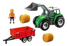 Ферма: большой трактор с прицепом Playmobil