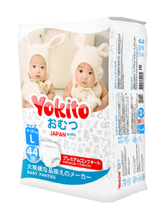 Подгузники-трусики Yokito L (9-14 кг), 44 шт.