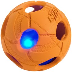 Мяч для собак Nerf Dog, светящийся, резина, 9 см