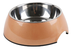 Одинарная миска для кошек Super Design, металл, розовый, 0.16 л