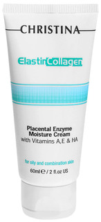 Крем для лица Christina Elastin Collagen Placental Enzyme Moisture Cream 60 мл