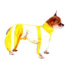 Комбинезон для собак ТУЗИК размер XL мужской, желтый, бежевый, длина спины 40 см