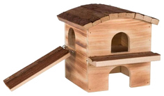 Домик для грызуна TRIXIE дерево, 18х20х20см, цвет коричневый, бежевый