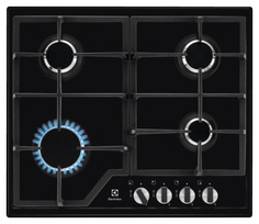Встраиваемая варочная панель газовая Electrolux GPE 263 MB Black