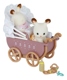 Игровой набор Sylvanian Families Двойняшки в коляске