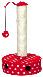 Когтеточка для кошек Trixie Scratching Post, размер 27х6,5х45см,, красный / белый