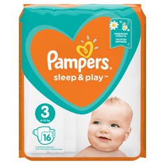 Подгузники Pampers Sleep & Play Midi (6-10 кг) Стандартная 16 шт.