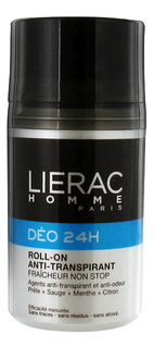 Дезодорант Lierac Homme 24 часа защиты 50 мл