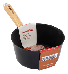 Соусник 18см, углеродистая сталь, деревянная ручка Pomi Doro
