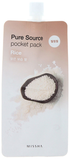 Маска для лица MISSHA Pure Source Pocket Pack - Rice 10 мл