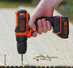 Аккумуляторная дрель-шуруповерт Black+Decker BDCDD12KB Black&Decker