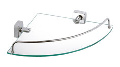"KVADRO" Полка стеклянная угловая FX-61303A Fixsen
