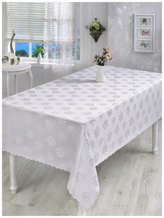 Скатерть KARNA SILVER 851/1 Прямоугольная цвет Серебристый