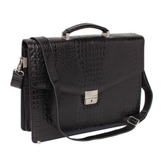 Портфель мужской кожаный Lakestone Richeson 943030/BLC черный
