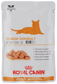 Влажный корм для кошек Royal Canin Senior Consult Stage 2, свинина, курица, 100г