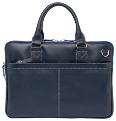 Портфель мужской кожаный Lakestone Cromwell синий