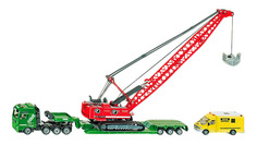 Набор Siku Перевозчик тяжелой техники с экскаватором