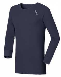 Лонгслив Odlo Warm 2019 детский темно-синий, XS