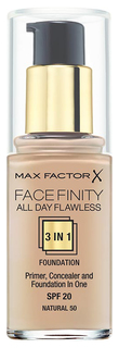 Тональный крем Max Factor Face Finity All Day Flawless 3-in-1 тон 50 Natural 30 мл