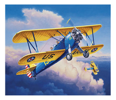 Биплан stearman p-17 kaydet Revell