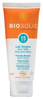 Солнцезащитное молочко Biosolis SPF 15 100 мл