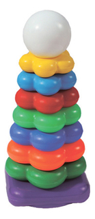 Развивающая пирамидка цветочек 28 см Совтехстром Р75033