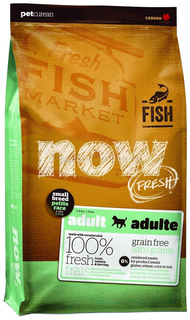 Сухой корм для собак NOW Fresh Adult Small, для мелких пород, лосось, форель,овощи,11,35кг
